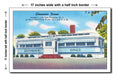New Jersey 1940s Postcard Art Print - Glenmoor Diner, located 1 mile from Princeto - 11x17